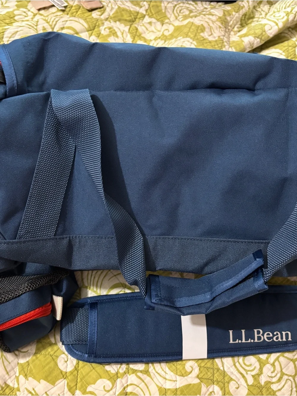 L L Bean Adventure Duffel & Carry Case Medium 35L Blue Water Resistance NWT